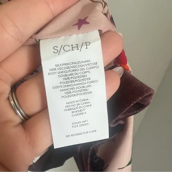 CAbi Velvet Williams Blazer Jacket Single Breasted Women's Size Small - Picture 8 of 8